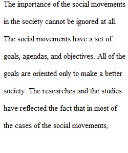 Social Movements exam